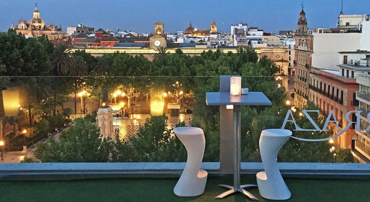 La Terraza del Hotel Inglaterra en Sevilla